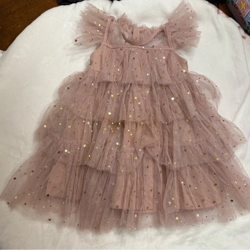 Pink Starry Tulle Dress - Picture 1 of 3